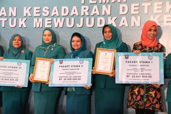 Sumut Sabet 4 Juara pada Lomba Hari Kesatuan Gerak PKK Nasional