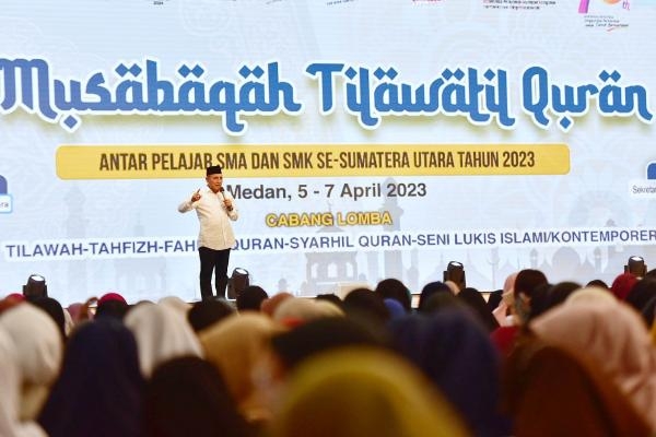  Buka MTQ Pelajar SMA/SMK, Edy Rahmayadi Berharap Generasi Alquran Sumut Terus Tumbuh