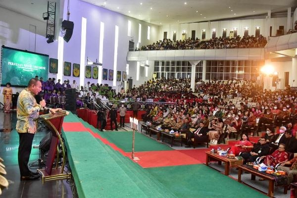 Perayaan Natal USU Edy Rahmayadi Mengajak Terus Menebarkan Kasih Sayang dan Perdamaian