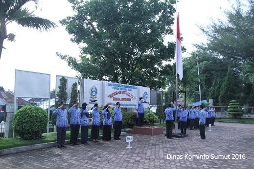 Kadis Kominfo Provsu Pimpin Upacara Hari Kesadaran Nasional (HKN)