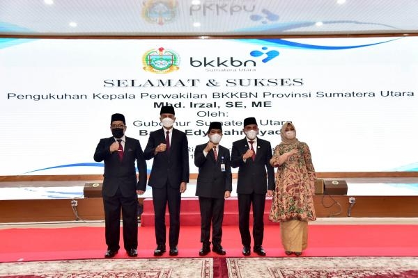 Kukuhkan Kepala BKKBN Sumut, Edy Rahmayadi Harapkan Sinergi Tekan Stunting