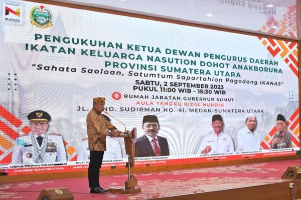 Pengukuhan DPD IKANAS Sumut, Edy Rahmayadi Berharap IKANAS Ikut Tertibkan Tambang Ilegal di Madina