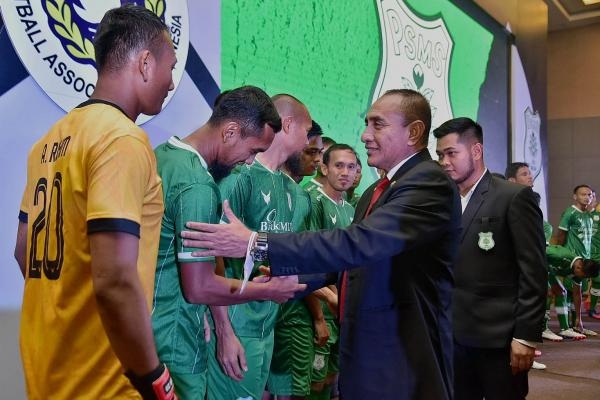 Jersey dan Pemain PSMS Diperkenalkan, Edy Rahmayadi Harapkan Tiga Klub dari Sumut Masuk Liga Satu