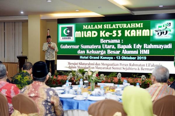 Malam Silaturahmi Milad ke-53 KAHMI, Edy Rahmayadi: Dari Dahulu HMI Jadi Garda Terdepan