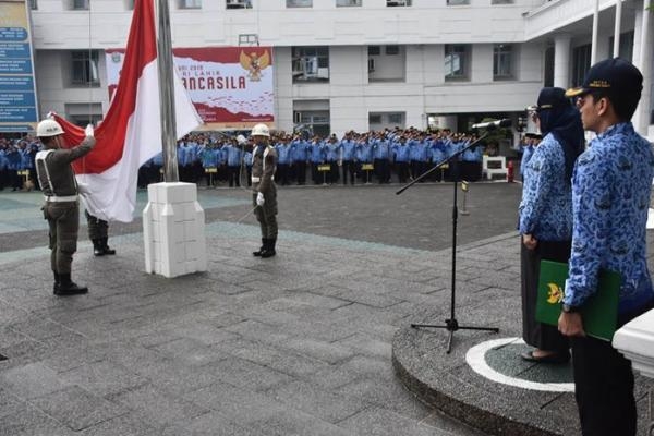 ASN Pemprov Sumut Upacara Peringatan Hari Kelahiran Pancasila