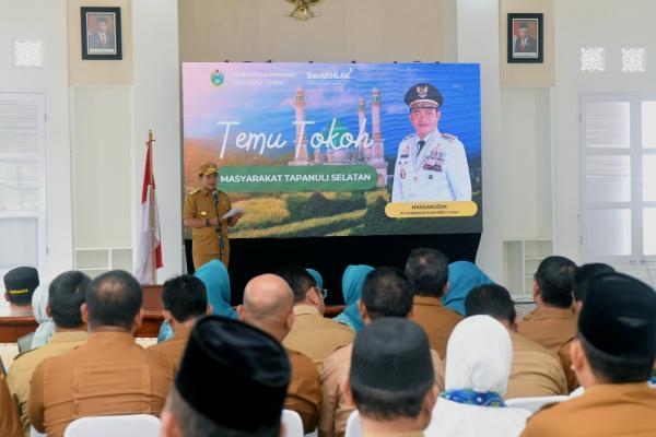 Bertemu Tokoh Masyarakat Tapsel, Pj Gubernur Sumut Hassanudin Tekankan Tiga Hal Ini