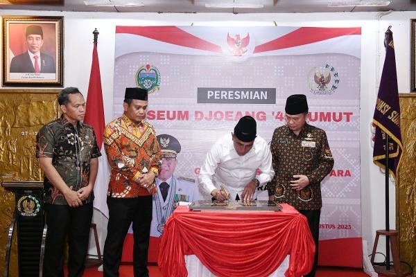 Gubernur Edy Rahmayadi Resmikan Museum Djoeang ’45 Sumatera Utara *Kenali Sejarah Agar Tumbuh Rasa Cinta Tanah Air