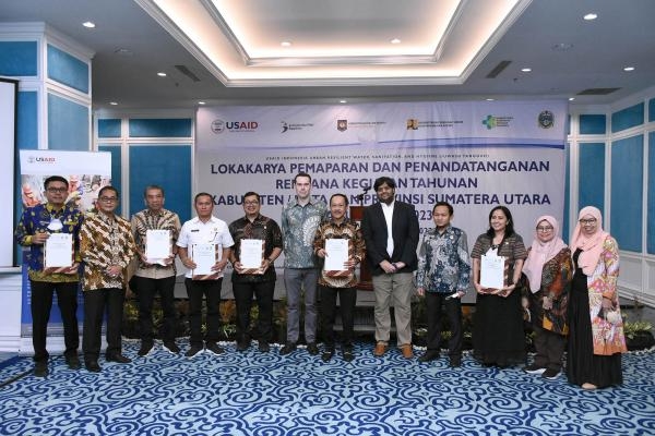  Tingkatkan Akses Layanan Air Minum dan Sanitasi Aman, Pemprov Sumut dan Lima Kabupaten/Kota Jalin Kerja Sama dengan USAID