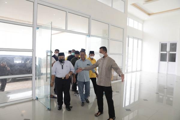 Tinjau Pembangunan Gedung Baru Mess Pemprov Sumut di Sipirok, Musa Rajekshah: Tahun Ini Sudah Beroperasi