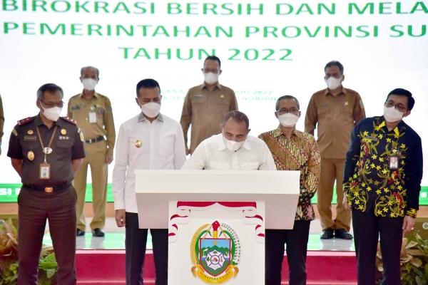 41 OPD Canangkan Zona Integritas, Pintu Masuk Pemprov Sumut Bangun Pemerintahan yang Baik dan Bersih