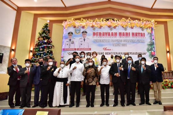 Hadiri Perayaan Natal ASN Pemprov Sumut, Edy Rahmayadi Harapkan Perubahan Positif