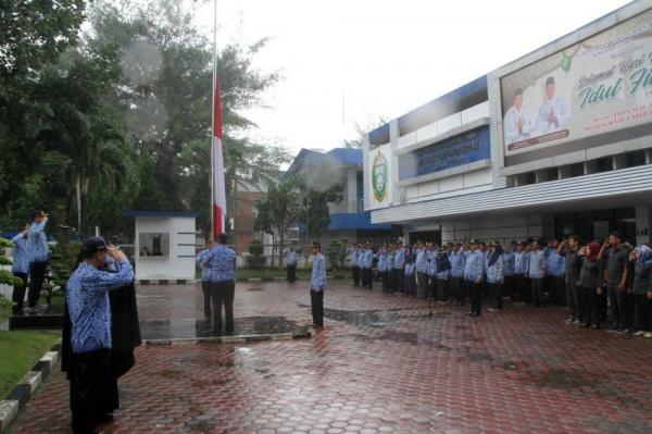 ASN Diskominfo Provsu Upacara Peringatan Hari Kelahiran Pancasila