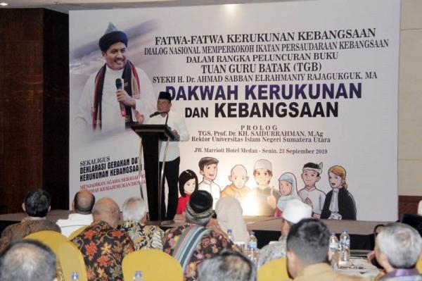 Peluncuran Buku Tuan Guru Batak Gubernur Serukan Kerukunan Antar Umat Beragama