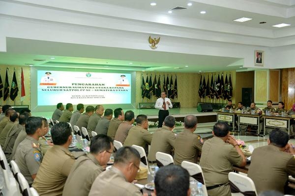 Kepada Satpol PP se-Sumut, Gubernur: Menertibkan Tanpa Harus Menyakiti Masyarakat