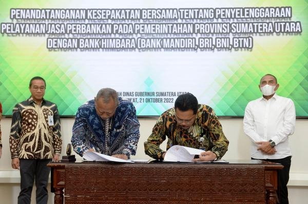 Jalin Kerja Sama dengan Bank Himbara Edy Rahmayadi Berharap Dapat Berikan Kemudahan Bagi Masyarakat