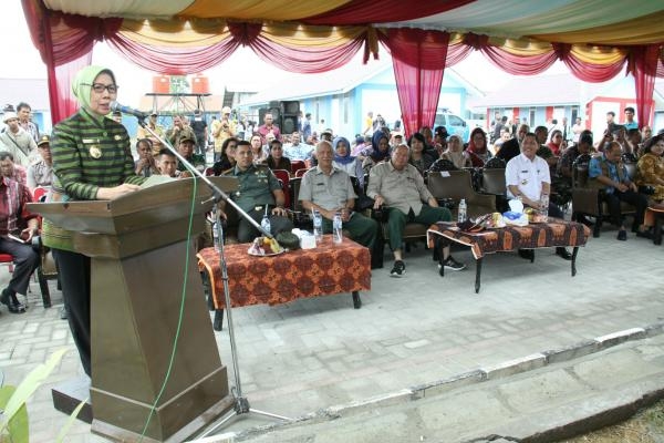 Wagubsu Resmikan Huntara Pengungsi Sinabung Pastikan tak Ada Lagi Warga di Pengungsian