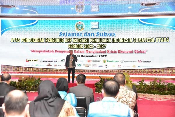 Pengukuhan Pengurus APINDO Sumut, Edy Rahmayadi Ajak Dorong Perekonomian Sumut