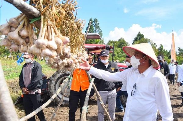 Edy Rahmayadi Bersemangat Genjot Budidaya Bawang Putih di Humbang Hasundutan