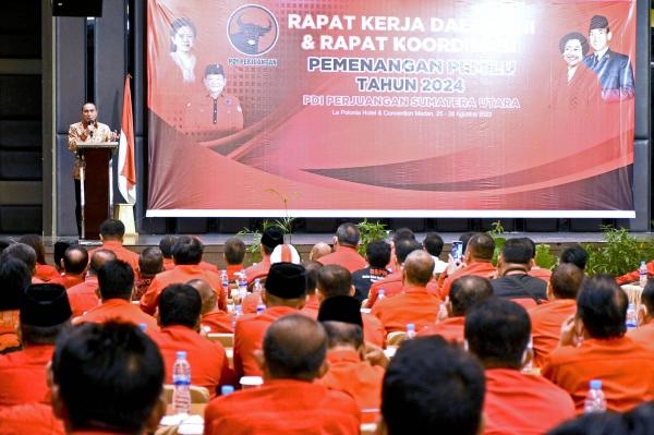 Hadiri Rakerda III PDI Perjuangan, Edy Rahmayadi Sebut Peran Parpol Sejahterakan Rakyat