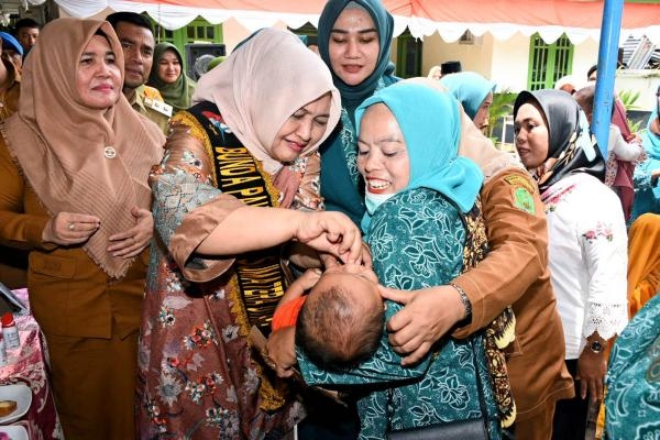 Nawal Lubis Optimis Kolaborasi PKK, Persit dan Bhayangkari Bisa Tekan Stunting di Labura