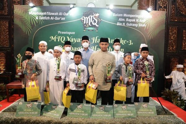 Wagub Sumut Musa Rajekshah Tutup MTQ ke-3 Yayasan Haji Anif