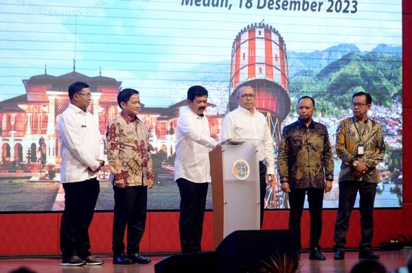 Di Hadapan Menteri ATR/BPN, Pj Gubernur Sumut Sampaikan Komitmen Pemprov Percepat Reforma Agraria