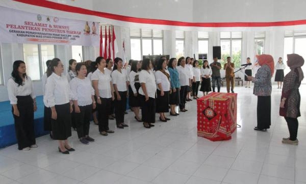 Lantik Pengurus GPMB Nias Utara, Nawal Lubis : Tingkat Literasi Ukuran Kemajuan Daerah