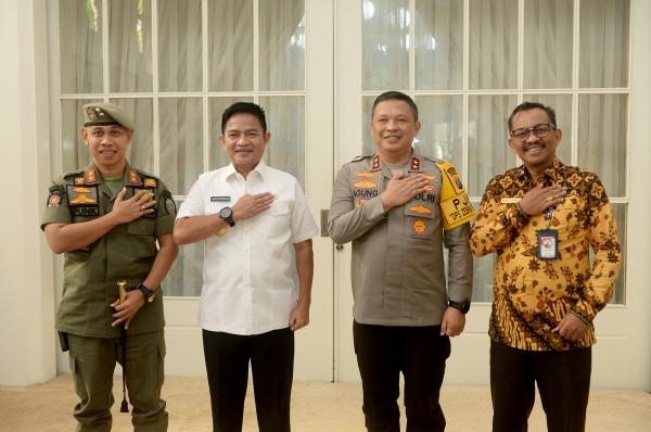  Pj Gubernur dan Kapolda Sumut Bahas Penanganan Narkoba dan Perdagangan Manusia