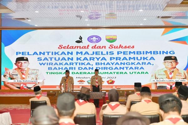  Lantik Saka Pramuka Wirakartika, Bhayangkara, Bahari dan Dirgantara Edy Rahmayadi Berharap Dapat Kembalikan Kejayaan Pramuka Sumut