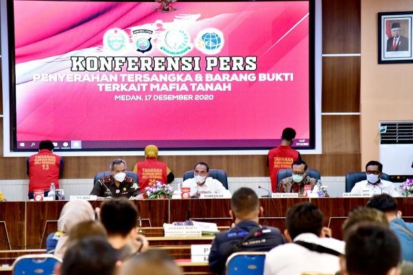 Edy Rahmayadi Apresiasi Kecepatan Tim Penyidik Tangkap 4 Mafia Tanah