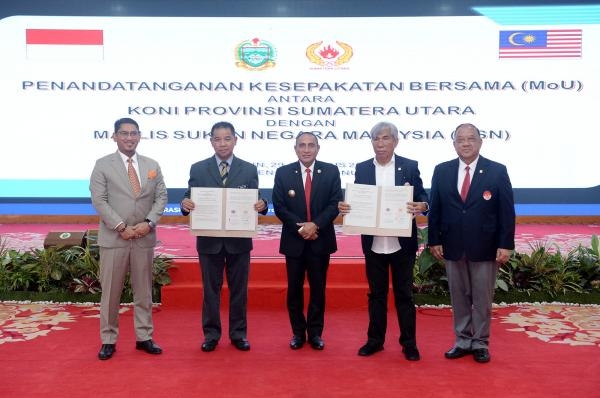 KONI Sumut dan MSN Malaysia Teken MoU Edy Rahmayadi Sebut Momen Tingkatkan Prestasi dan Persaudaraan