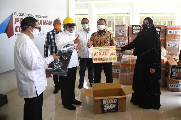 Tim GTPP Covid-19 Sumut Terima Bantuan 470 APD dan 1.000 Rapid Test