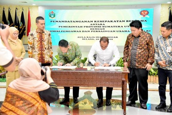 Wujudkan Iklim Usaha Sehat dan Adil, Pemprov Sumut dan KPPU RI Teken MoU