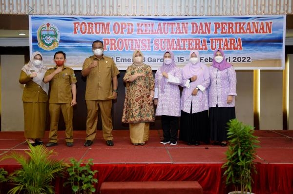 Forum OPD Kelautan dan Perikanan Digelar, Ketua TP-PKK Sumut Berharap  Dukungan OPD untuk Gerakan Makan Ikan