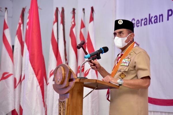 Program Bela Negara Edy Rahmayadi Minta Kwarda Pramuka Sumut Terus Digalakkan