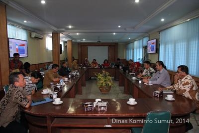 ANGGOTA KOMISI I DPRD PROVINSI KEP. BANGKA BELITUNG SILATURAHMI KE DINAS KOMINFO PROVSU