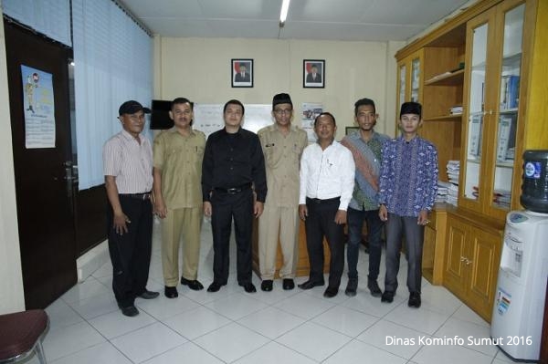 Plh. Kadis Kominfo Provsu terima audiensi Media Focussumut.com 