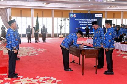 Pengukuhan Pengurus Korpri Sumut 2019-2024, Pj Gubernur Sumut Titip Pesan Penting Ini