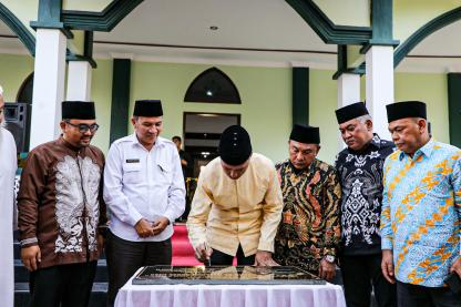  Resmikan Masjid Nurul Iman Al-Musannif , Ijeck Dorong BKM Dirikan Rumah Tahfidz