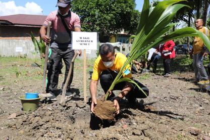 Dorong Ekonomi dan Swasembada Pangan di Bahorok, Pemprov Sumut Bagikan Bibit Kelapa Pandan Wangi dan Padi