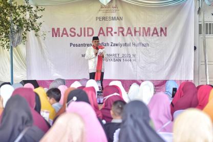 Resmikan Masjid Ar-Rahman Pesantren Zawiyatul Huffazh, Gubernur Edy Rahmayadi Minta Para Hafiz Dibekali Keterampilan Khusus