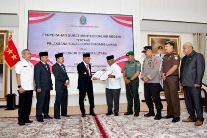 Mendagri Tunjuk Kembali Ahmad Zarnawi Pasaribu Jadi Plt Bupati Palas