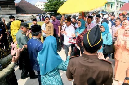 Pj Gubernur Sumut Resmikan Alun-alun Kota Padangsidimpuan Diharapkan Ada Multiplier Effect Positif