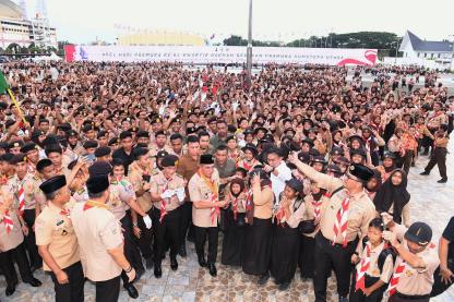 Kembali Hidupkan Pramuka di Sumut, Edy Rahmayadi Dianugerahi Gelar Bapak Pramuka Sumut