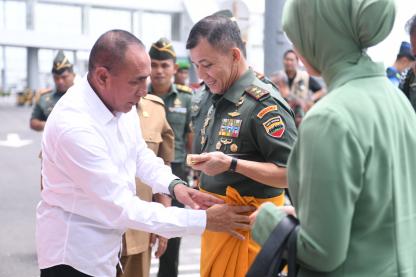 Sambut Pangdam I/BB yang Baru, Gubernur Edy Rahmayadi Berharap Sinergitas Forkopimda Semakin Baik