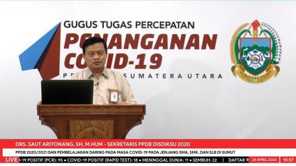 PPDB 2020/2021 DAN PEMBELAJARAN DARING PADA MASA COVID-19 PADA JENJANG SMA SEDERAJAT / 24 APRIL 2020