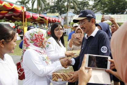 Gubsu Menghadiri Hari Kesehatan Nasional Ke - 52 Tingkat Provsu