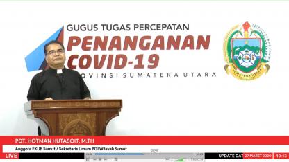 Menyikapi Virus Corona Untuk Umat Kristen Di Sumatera Utara - 27 Maret 2020