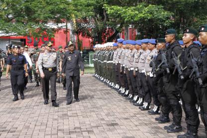 Gubsu Memimpin Apel Kebangsaan Kontijensi Wilayah Sumut 