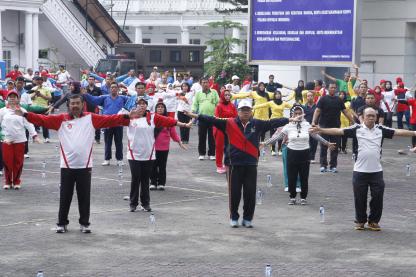 Gubsu Senam ASN Dilingkungan Pemerintah Provinsi Sumatera Utara 